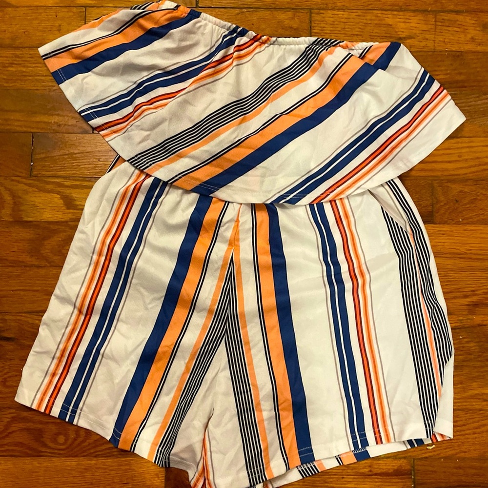Cute striped romper